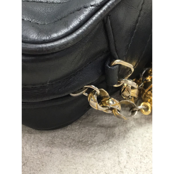 Chanel Leather Coco Mark Tassel Chain Shoulder Bag - Picture 7 of 7